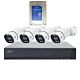 PNI House IPMAX POE 8 -videovalvontapaketti, NVR 4 kameralla ja PNI SafeHouse 1 Tt:n kiintolevyllä