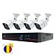 PNI House PTZ1500 5MP DVR-valvontasarja – 4 kameraa ja tahmainen lipun paketti