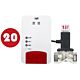 Bax 20 kpl:n PNI Safe House Dual Gas 250 -pakkauksella