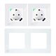 PNI SmartHome WP202 WiFi -kaksoisälypistorasia upotetulla kiinnityskehyksellä, internet-ohjauksella