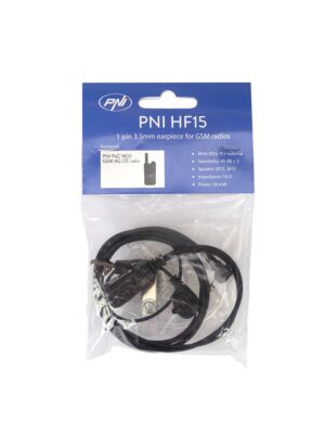 Kuulokkeet mikrofonilla PNI HF15 1 nastalla 3,5 mm GSM-radioasemille