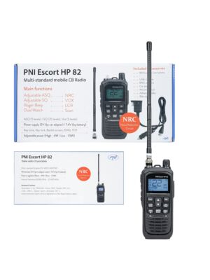 Kannettava CB-radioasema PNI Escort HP 82 ilman laturia, monistandardi, 4W, 12V, AM-FM, NRC, kaksoisvalvonta, Roger Beep,
