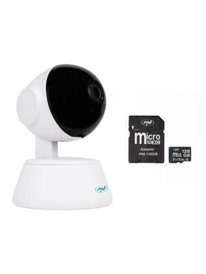 Mukana PNI IP720LR -valvontakamera ja microSD-kortti