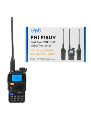 Kannettava VHF/UHF-radioasema PNI P18UV, kaksikaistainen