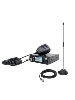 CB PNI Escort HP 9700 USB -radioasemapaketti ja CB PNI Extra 40 -antenni magneettisella pohjalla