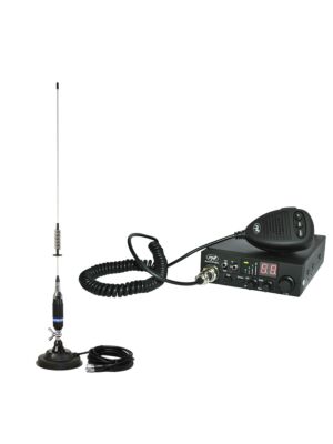 CB PNI ESCORT HP 8024 ASQ -radioasema + CB PNI S75 -antenni magneeteilla