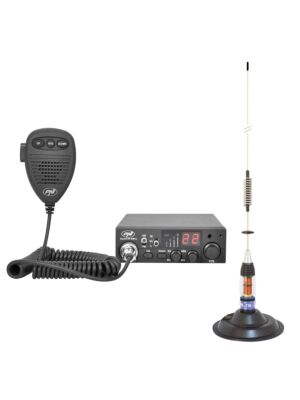 CB-radioasema PNI Escort HP 8001L ASQ + kuulokkeet HS81L + CB-antenni PNI ML70 magneetilla