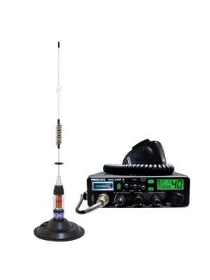 Kit Radio CB President WALKER II ASC + CB Antenni PNI ML70, pituus 70cm, 26-30MHz, 200W