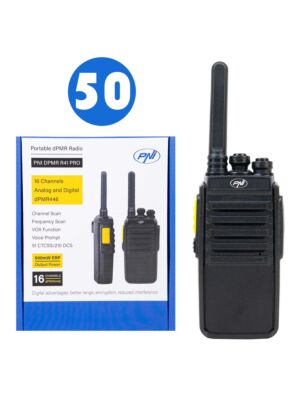 Laatikko, jossa on 50 kpl PNI DPMR R41 -kannettava radioasema