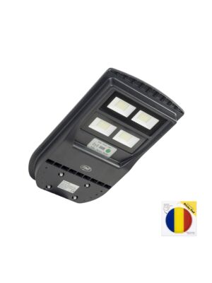 Paketti PNI SL210 100W katuvalolamppu, jossa on 10W sisäänrakennettu aurinkopaneeli ja tahmea lipu mukana