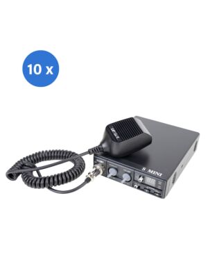 Bax 10bc CB-radioasemalla CRT S Mini, kaksoisjännite, 12/24V, 4W, ASQ, AM-FM