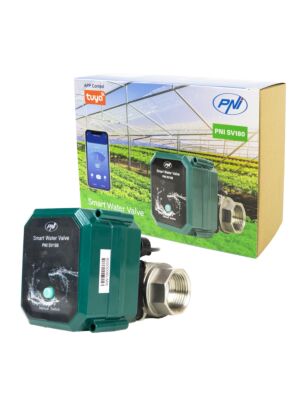PNI SV180 älykäs vesiventtiili, Wi-Fi-yhteys, IP65, DN25 1 tuuma, Tuya-sovellus, yhteensopiva Amazon Alexan kanssa