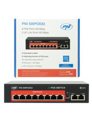 Kytkin POE PNI SWPOE82 8 POE-portilla