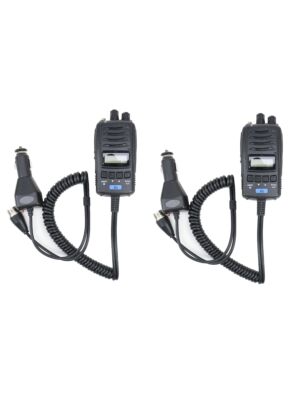 Paketti 2bc TTi TCB-H100 Kannettava CB-radioasema, 12V/24V virtalähde, Roger Beep, Squelch