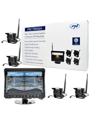 PNI TRK504 langaton videovalvontasarja kuorma-auton DVR:lle LCD-näytöllä ja 4 kameralla