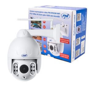 PNI-videovalvontakamera IP652W WiFi PTZ 1080p 2MP 5X optinen zoom H265 microSD-paikka Night Vision 50m IP66 hälytys
