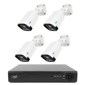 NVR PNI House IP716 -videovalvontapaketti ja 4 PNI IP125 -kameraa IP:llä, 5MP