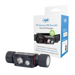PNI Adventure F80 Dual LED otsalamppu