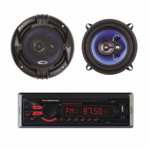 Radiopaketti MP3-autosoitin PNI Clementine 8440 4x45w + koaksiaaliset autokaiuttimet PNI HiFi650, 120W