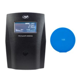 UPS PNI SafePC E650VA, teho 390W