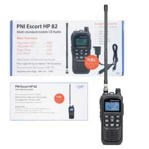 Kannettava CB-radioasema PNI Escort HP 82 ilman laturia, monistandardi, 4W, 12V, AM-FM, NRC, kaksoisvalvonta, Roger Beep,