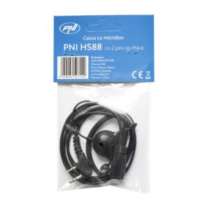 Kuulokkeet PNI HS88 -mikrofonilla ja 2-nastaisella PNI-K-liittimellä