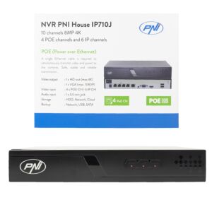 NVR POE PNI House IP710J, 10 kanavaa
