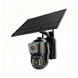 IP976S GSM 4G AOV -videovalvontakamera, PTZ, kaksoislinssi 3MP + 3MP, 6,5 W aurinkopaneeli, 8000 mAh:n lohkoakku, Ca-sovellus