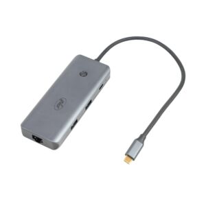 PNI MP15S USB-C:stä HDMI-moniporttisovittimeen, 2 x USB 3.0, SD/TF, RJ45, USB-C PD