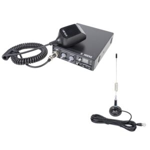 CB CRT S Mini kaksoisjännite 12/24V 4W radioasemapaketti + PNI ML29 CB-antenni