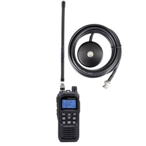 Kannettava CB-radioasemasarja PNI Escort HP 92 monistandardi 4W, 12-24V AM-FM BNC-magneettijalustalla