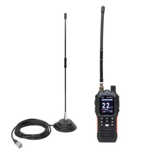 Kannettava CB-radioasemapaketti PNI Escort HP 102 monistandardi, 4W, 12V-24V, AM-FM CB-antennilla PNI Extra 40 magneeteilla