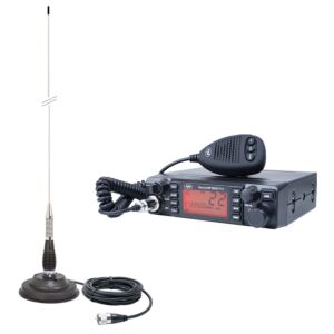 Säädettävä HP 9001 PRO ASQ, AM-FM, 12 V, 4 W + CB PNI ML100 -antenni