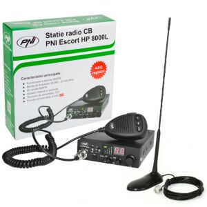CB PNI ESCORT HP 8000L ASQ -aseman sarja + CB PNI Extra 45 -antenni magneettina