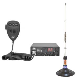 CB-radioasema PNI Escort HP 8001L ASQ + kuulokkeet HS81L + CB-antenni PNI ML70 magneetilla