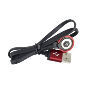 USB-kaapeli PNI Adventure F75-taskulamppujen lataamiseen, magneettikosketin, pituus 50 cm