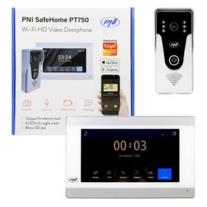 Älykäs videopuhelin PNI SafeHome PT750 WiFi HD, P2P, sisämonitori, erillinen Tuya Smart -sovellus, integrointi