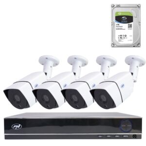 AHD PNI House PTZ1300 Full HD videovalvontasarja paketti - NVR ja 4 ulkokameraa 2MP Full HD 1080P HDD 1Tb sis.