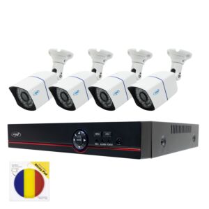 PNI House PTZ1500 5MP DVR-valvontasarja – 4 kameraa ja tahmainen lipun paketti