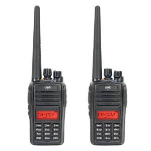 Sarja 2 kannettavaa PNI PMR -radioasemaa
