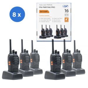 6 kannettavan radioaseman sarja PNI PMR R40 PRO
