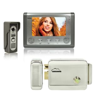 SilverCloud House 715 Video Intercom -sarja, jossa 7-tuumainen LCD ja SilverCloud YR300 sähkömagneettinen Yala