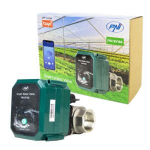 PNI SV180 älykäs vesiventtiili, Wi-Fi-yhteys, IP65, DN25 1 tuuma, Tuya-sovellus, yhteensopiva Amazon Alexan kanssa