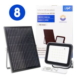 Bax 8 kpl LED-heijastimella PNI GreenHouse WS100