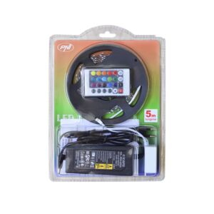 PNI D-Light 60RGB joustava sisä-LED-nauha 60 LEDiä/m 12V 5m kaukosäätimellä