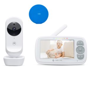 Pakkaus Video Baby Monitor Motorola VM34 4,3 tuuman näytöllä + Sticky Pad Sininen